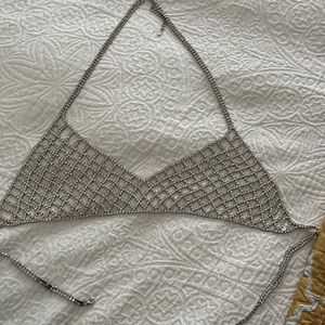 Zara embellished gem festival bra. Never worn. Zero imperfections.